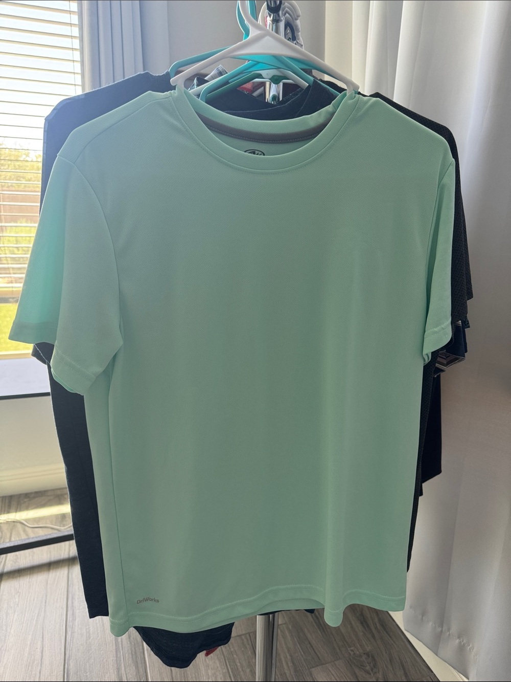 Athletic Performance Crew Neck T-Shirt - Mint Green S (34-36) Like New